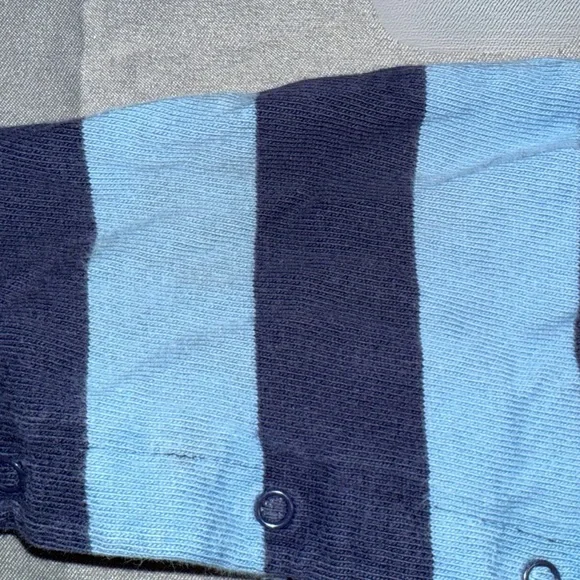 Baby GAP Multicolor Striped Kids Footies 100% Cotton 18-24 Months - Picture 8 of 12